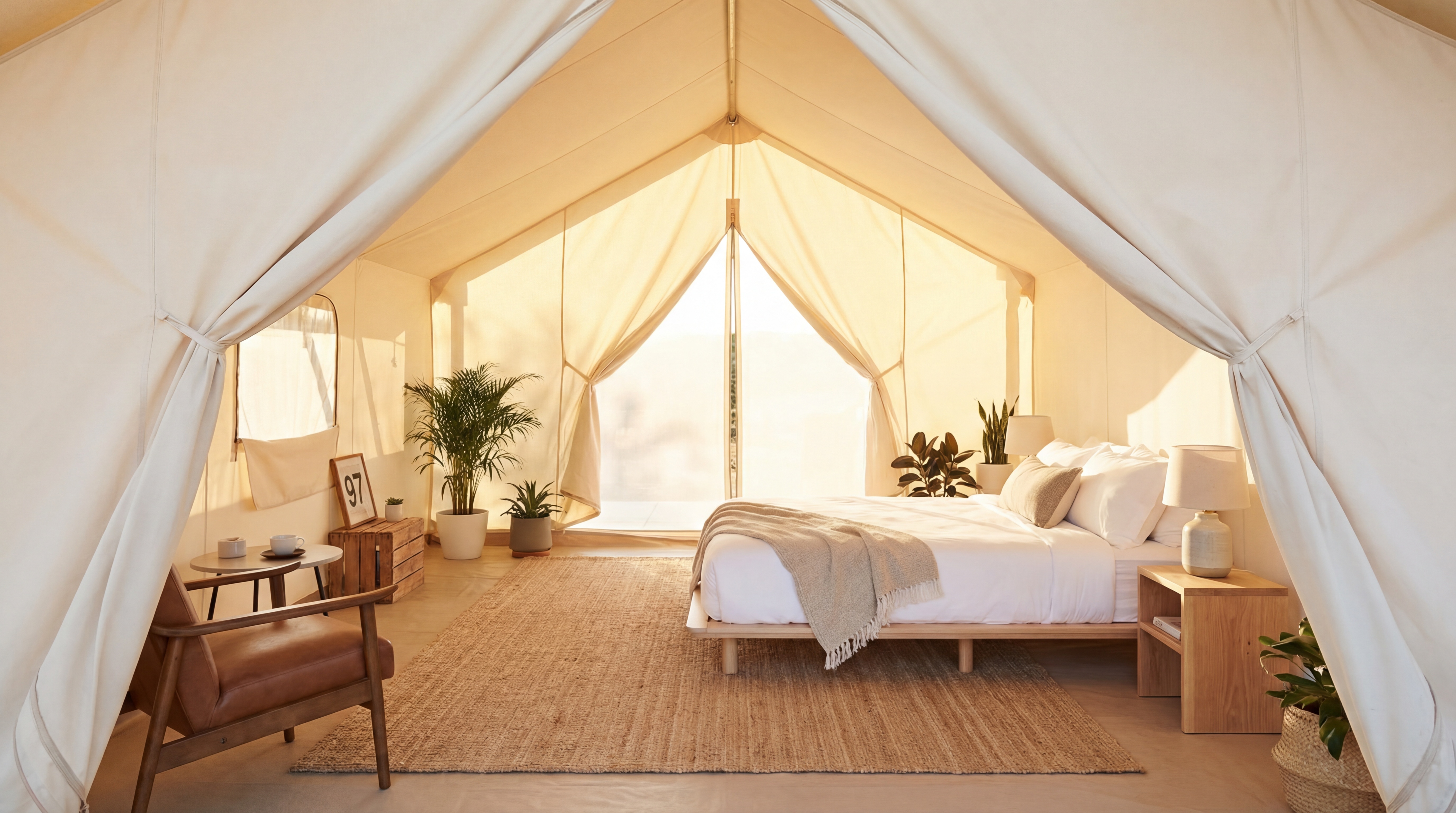 Long weekend glamping